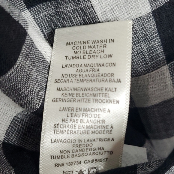 Cloth & Stone Gingham Peplum Hem Halter Tank Top - Picture 6 of 7